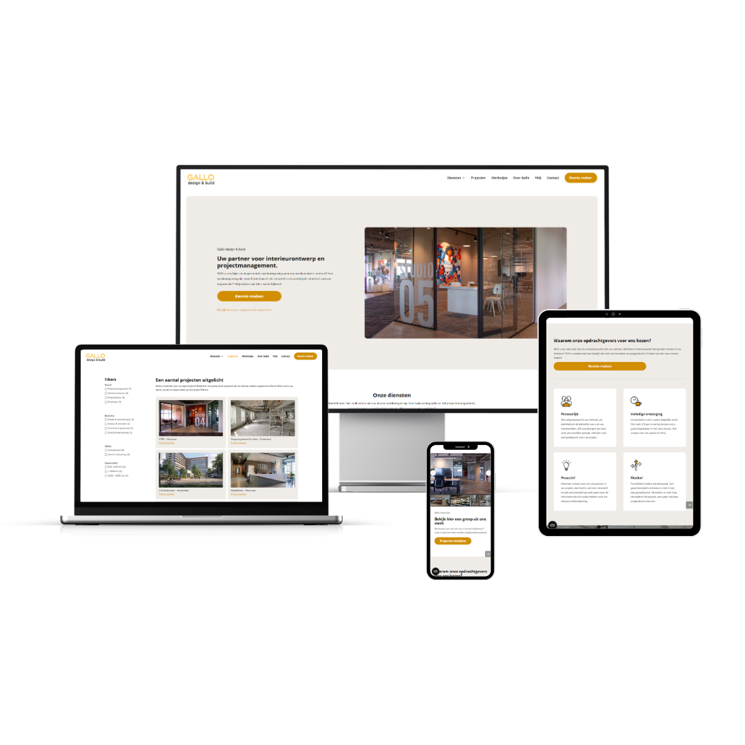 Website laten bouwen - Mockup Gallo